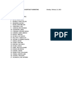 HM 3a THM6 ATTENDANCE