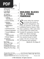 Building Blocks To A Strong Marriage