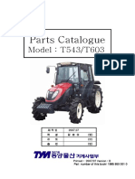 Parts Catalogue: Model: T543/T603