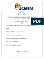 Informe Proyecto Final Tecnicas Proyectivas II, MIRIAM RAMOS )