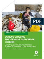 Women's Economic Empowerment and Domestic Violence