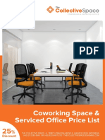 Coworking Space & Serviced Office Price List: Discount