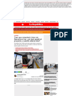Tren de Lima - Barranca e Ica - ¿Cuáles Son Los Avances Del Proyecto y Cuándo Sería Inaugurado - Tren de Cercanías - Proyecto Ferrocarril Lima - Ica