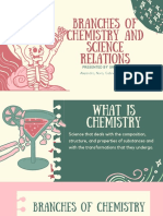 Branches of Chemistry and Science Relations: Presented by Group 2
