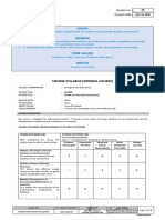 Vision Mission: Course Syllabus (General Course)