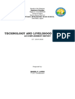 Technology and Livelihood Education: Accomplishment Report
