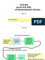 ECE 692 (To Be ECE 635) Advanced Semiconductor Devices: Gong Gu