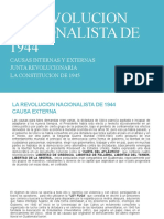 La Revolucion Nacionalista de 1944