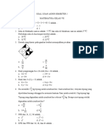 Soal Matematika Kelas 7 Ujian Akhir Semester 2 Kunci Jawaban - Copy