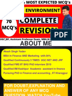 Business Environment Most Important MCQ by Akash