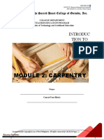 Module 2: Carpentry: Introduc Tion To Industria L Arts