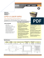 UPS12-280R MRX: Valve Regulated Lead Acid Battery