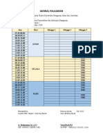 Jadwal Palajaran