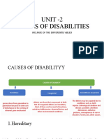 Causes of Disabilities: Hereditary, Congenital, Acquired