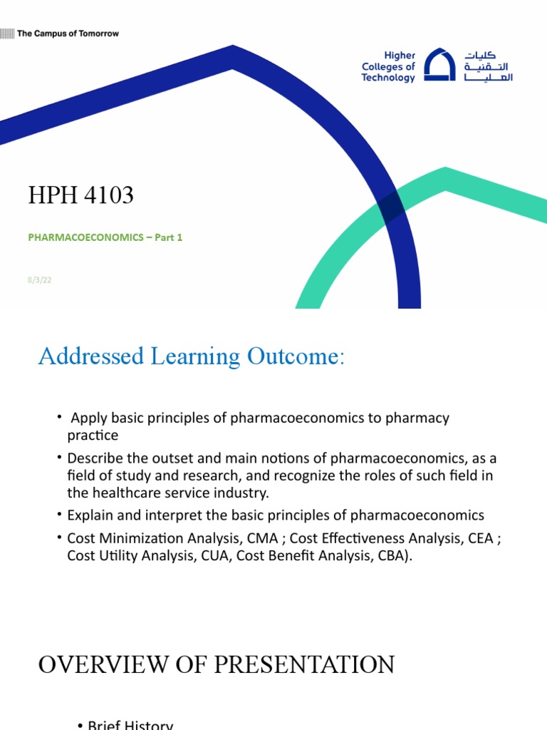Introduction to Pharmacoeconomics | PDF | Health Care | Cost–Benefit ...