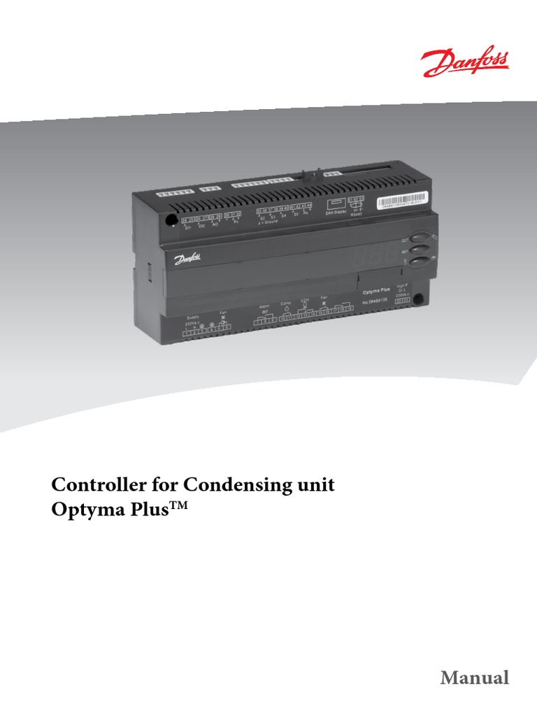 Controller For Condensing Unit Optyma Plus | PDF | Temperature | Switch