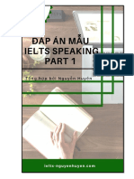 DAP AN MAU IELTS SPEAKING PART 1 - Ieltsnguyenhuyen