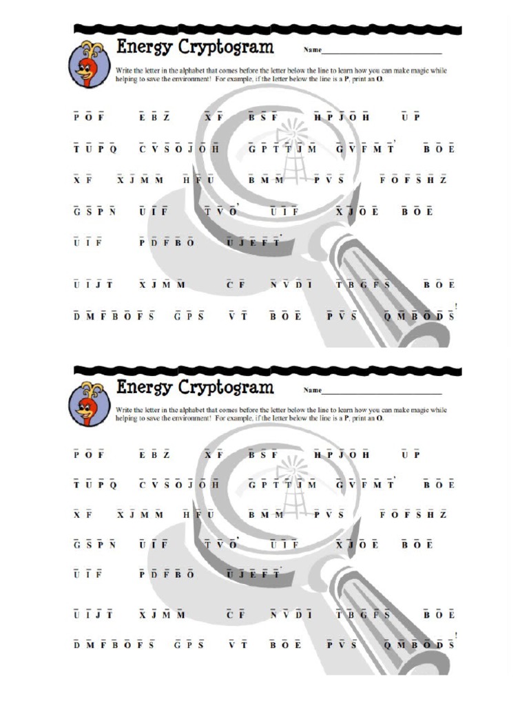 Energy Cryptogram | PDF