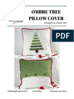 Ombre Tree Pillow Cover: Designed by Lindsey Dale