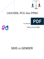 Gender, Pug Dan PPRG