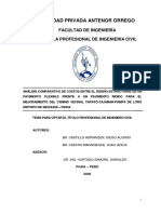 Universidad Privada Antenor Orrego: Facultad de Ingeniería Escuela Profesional de Ingenieria Civil