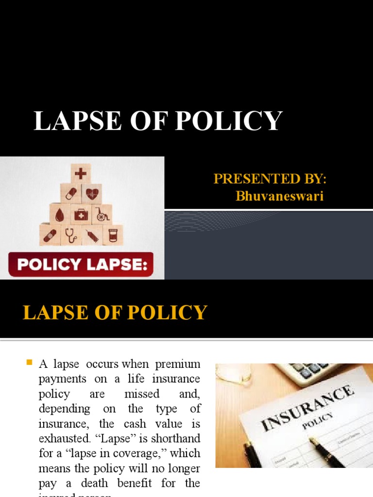 Understanding Life Insurance Policy Lapse | PDF