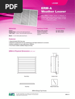 EHH-601 Wind Driven Rain Louver Specs | PDF | Rain | Mechanical Engineering