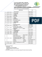 Jadwal Kagiatan Asrama SMPIT