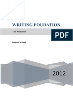 WRITING FOUNDATION Student Book