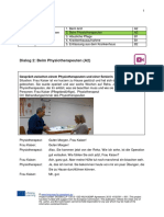 Dialog 2 - Beim Physiotherapeuten (A2)