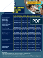 Online Annual Olympiad Exam Schedule 2021-22: Toll Free Number