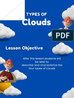 Blue and White 3D Illustrative Types of Clouds Presentation