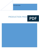 Production Process: Standard Operating Procedure (SOP)