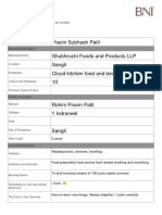 Pravin Subhash Patil: Biography Sheet 4.3