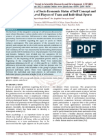 A Comparative Study of Socio Economic Status of Self Concept and Attitude of State Level Players of Team and Individual Sports