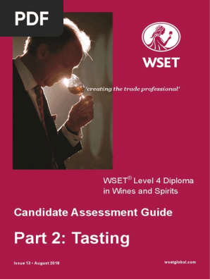 Wset l4diploma Cag Tasting en Aug2018