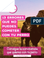Ebook Los 13 Errores Que Pudes Cometer Con Tu Perro