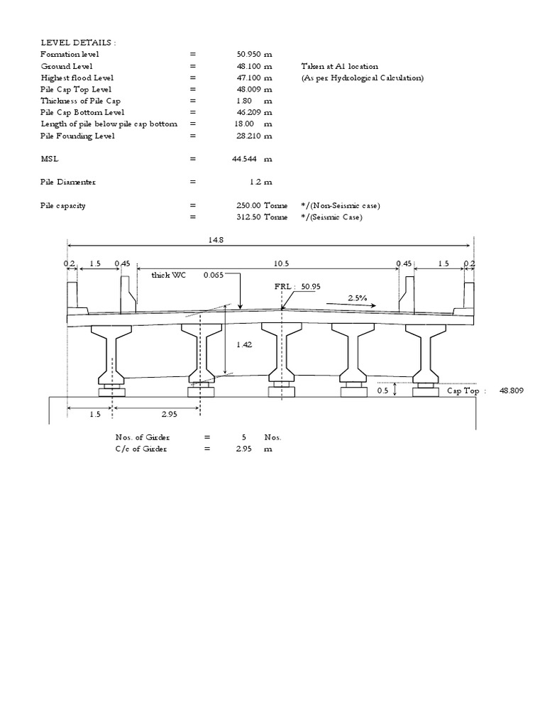 Design of Bridges at Ch. 7+780 and Ch. 10+600 - 5 | PDF