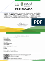 Língua Portuguesa Textos e A Construção Da Textualidade 40h-Certificado de Conclusão 2425