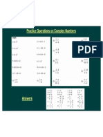 Practice Operations On Complex Numbers