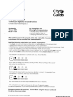 Construction Techniques Exam