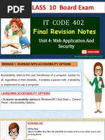 Revision Notes IT CODE 402 Class 10
