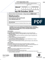 Thursday 08 October 2020: Mathematics
