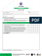 COT Rating Sheet