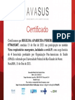 Vírus Respiratórios Emergentes, Incluindo A Covid-19 - Certificado de Conclusão