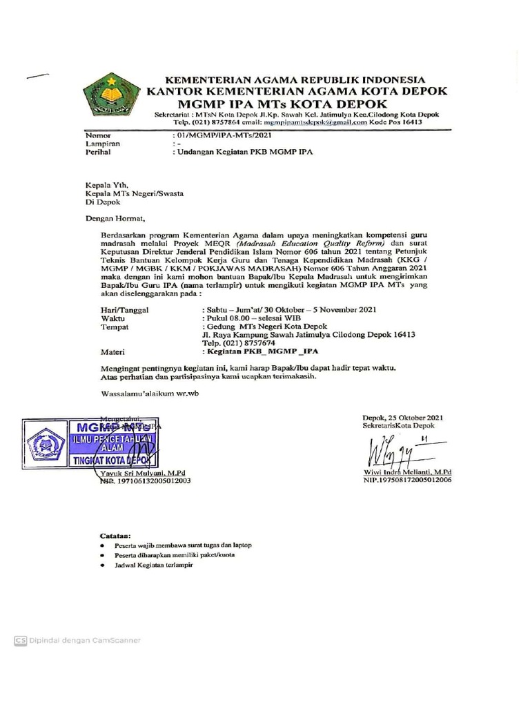 Laporan Kegiatan Pengembangan Profesi Guru | PDF