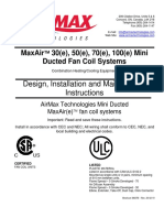 Design, Installation and Maintenance Instructions: Maxair Ducted Fan Coil Systems