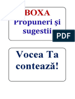 boxa propuneri