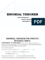Binomial Theorem Theory