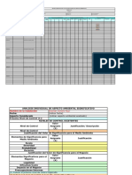 Matriz de identificación y evaluación de aspectos e impactos ambientales